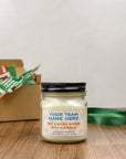 Game Day Candle – Choose Your Team | Whiskey, Oak + Vanilla Amber