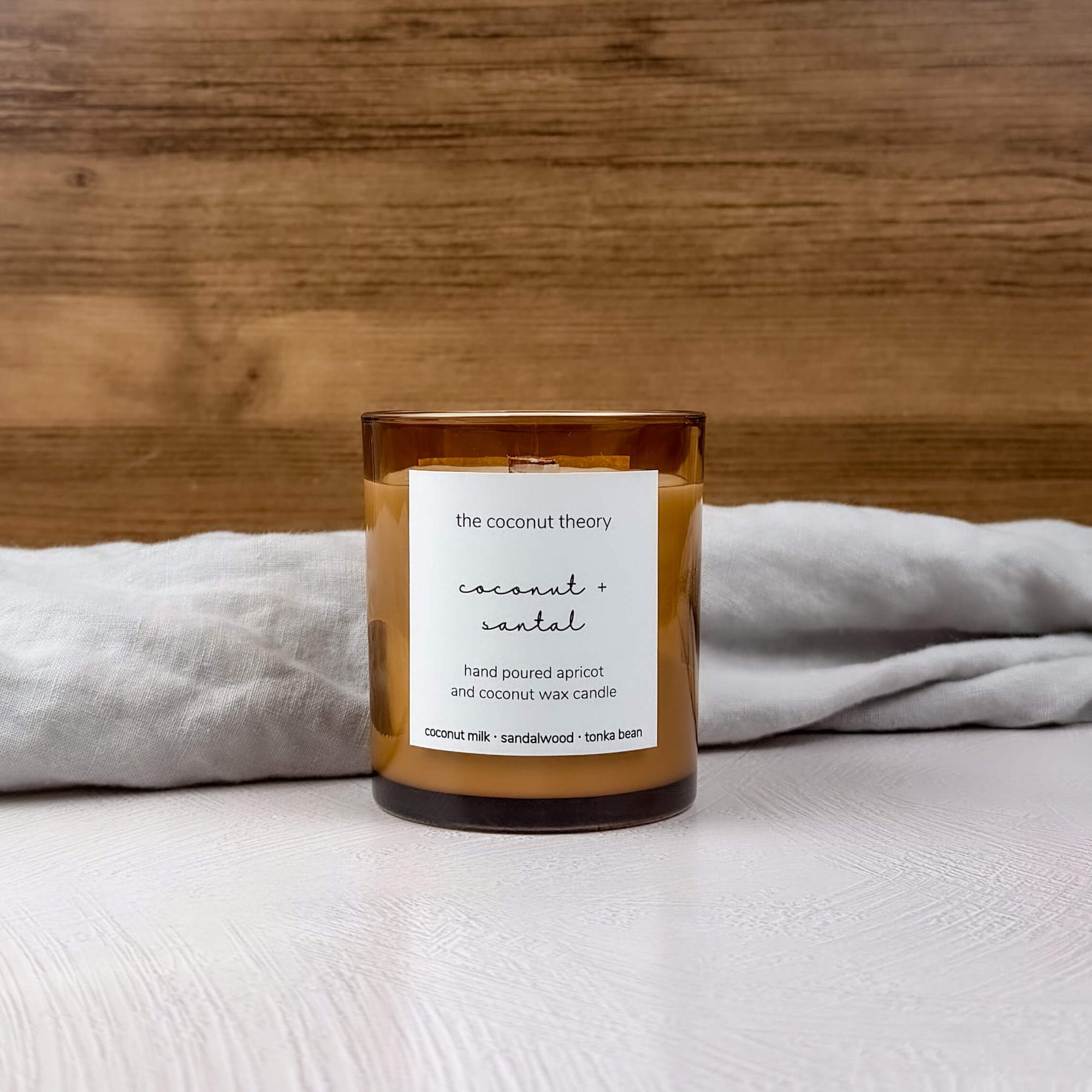 Coconut Sandalwood Candle | Coconut + Santal | The Coconut Theory