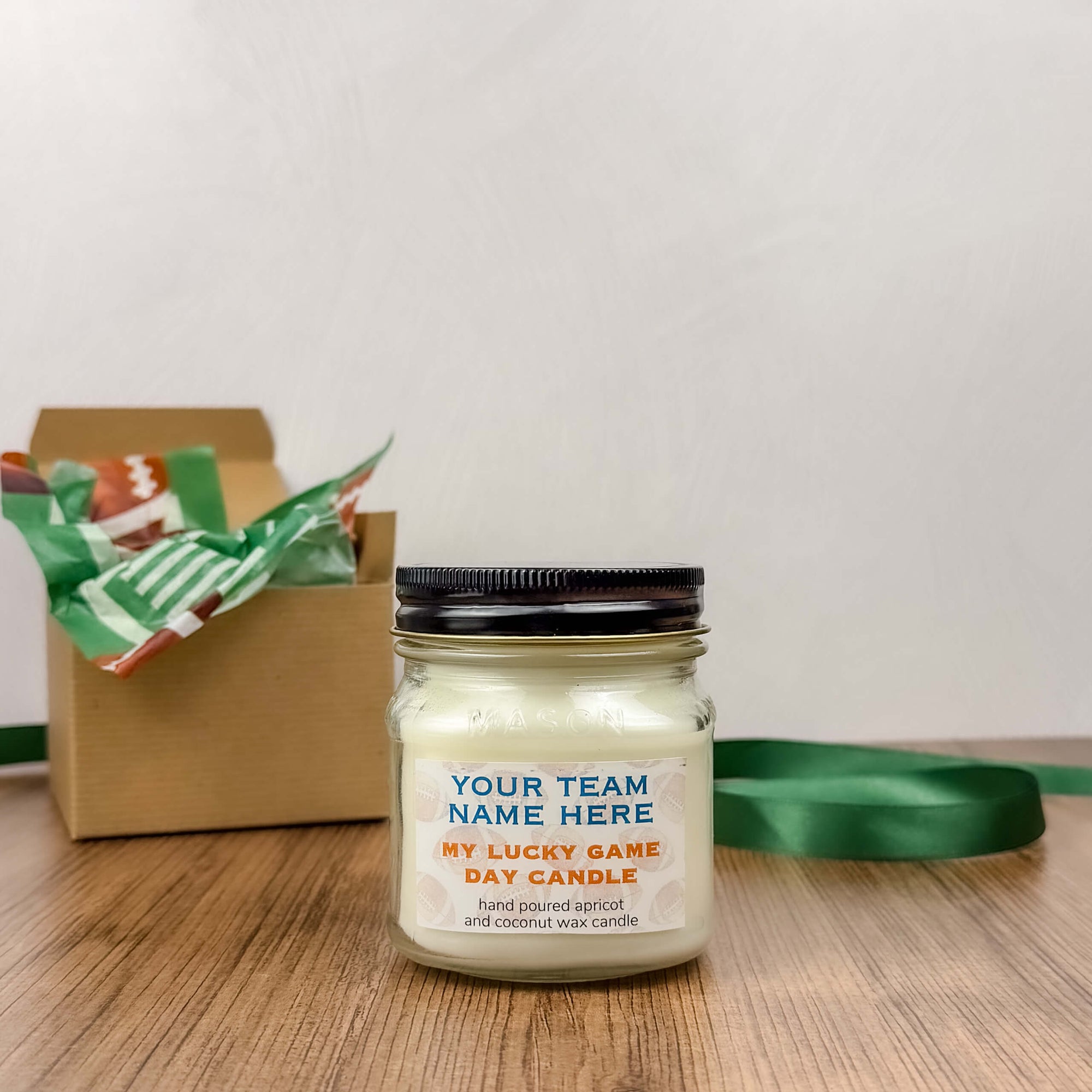 Game Day Candle – Choose Your Team | Whiskey, Oak + Vanilla Amber
