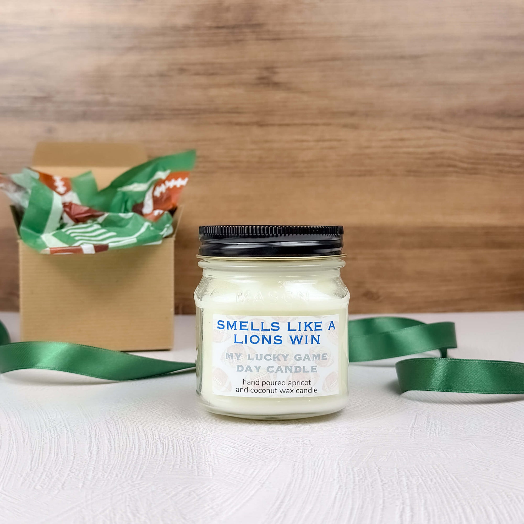 Game Day Candle – Choose Your Team | Whiskey, Oak + Vanilla Amber