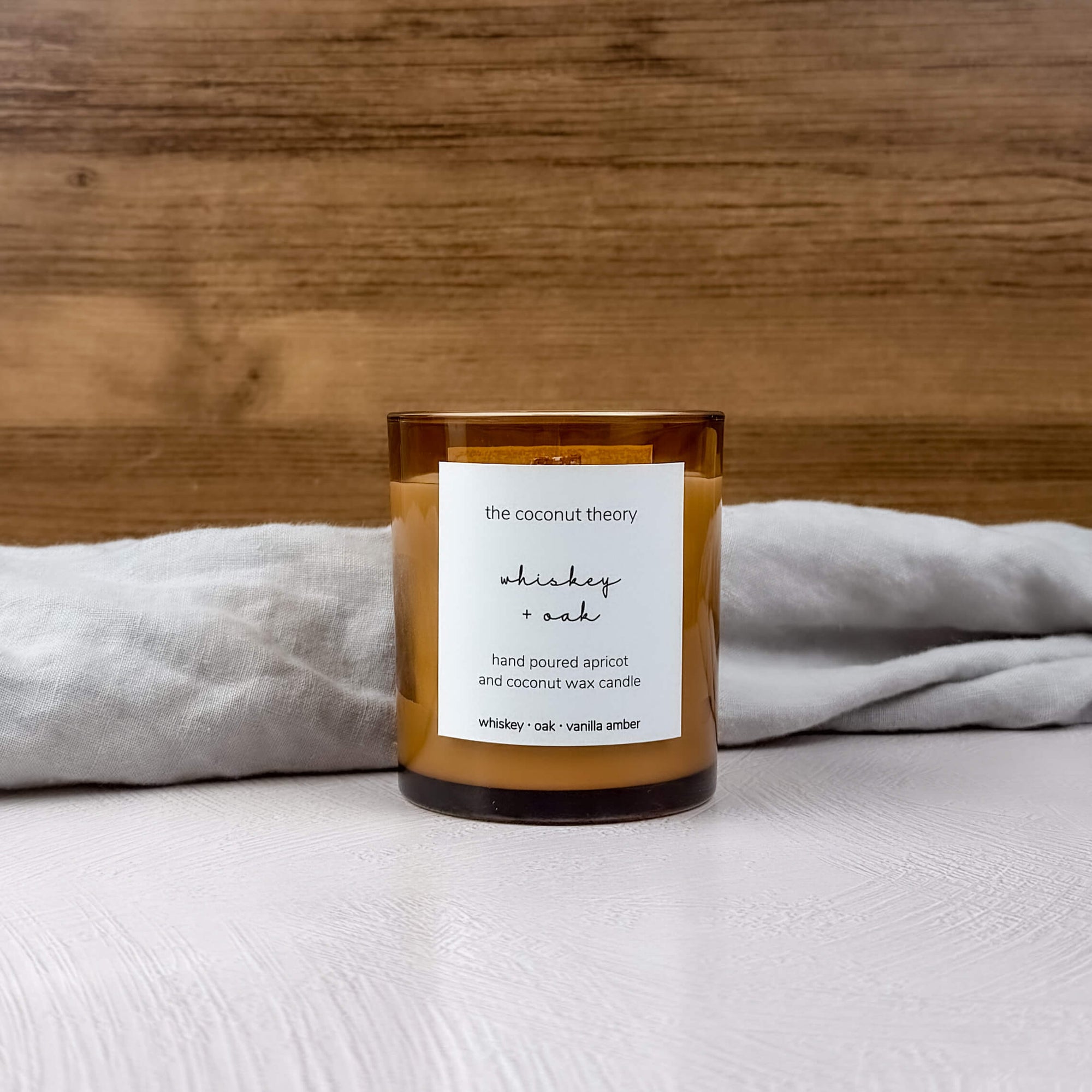 Whiskey Oak Candle | Whiskey + Oak | The Coconut Theory