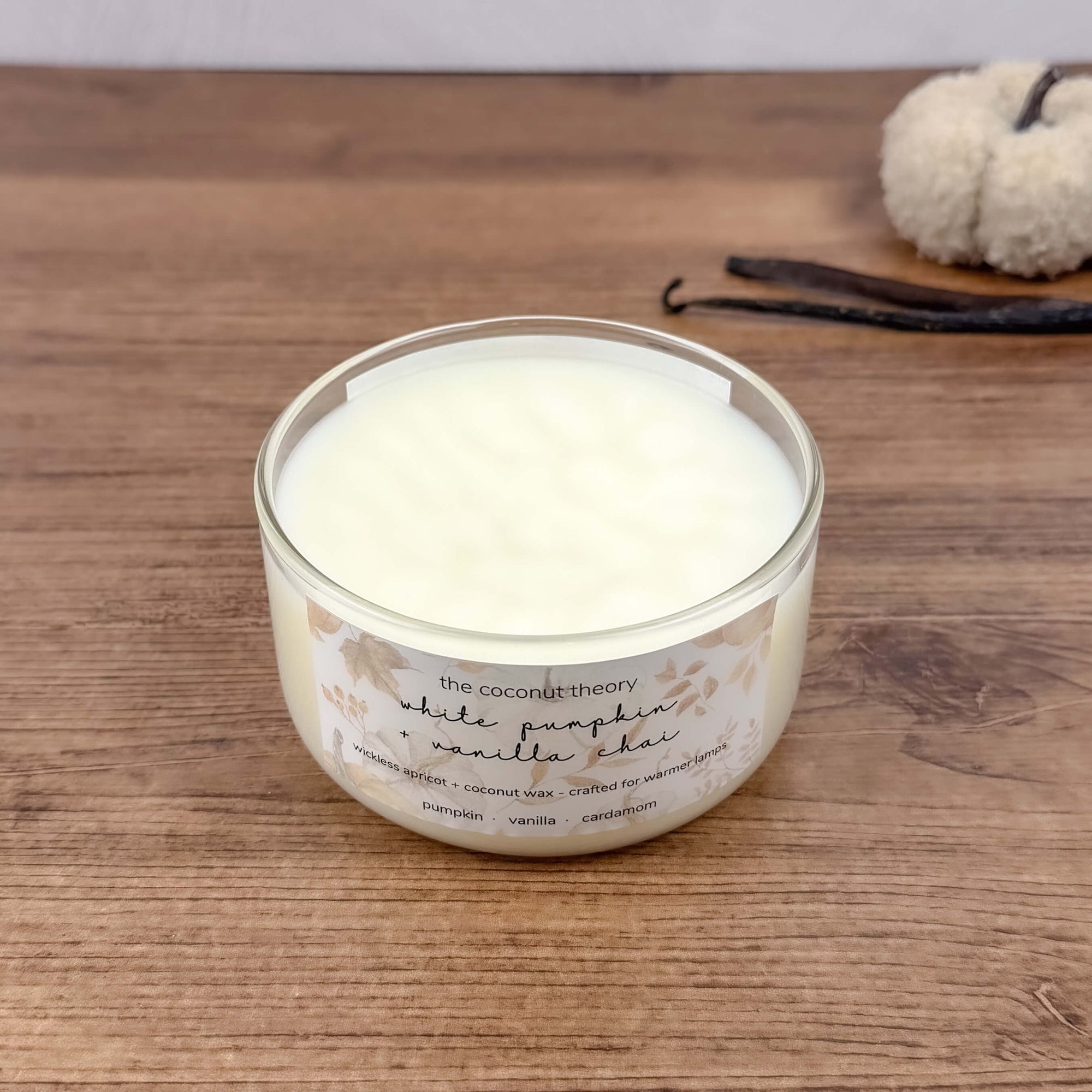 White Pumpkin + Vanilla Chai | Warmer Candle | Soft + Spiced